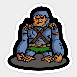 Gorrilla warrior Sticker